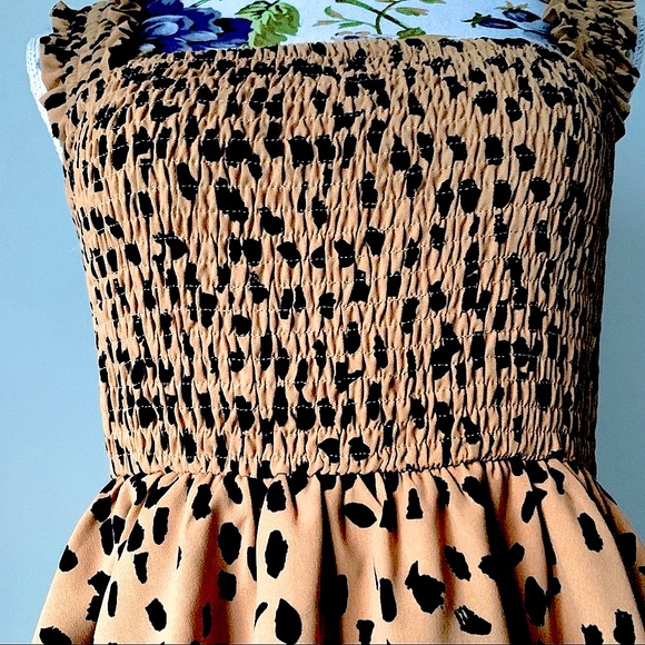 TUSSAH Women’s Sharni Animal Print Midi Dress Size 10 - Picture 3 of 15